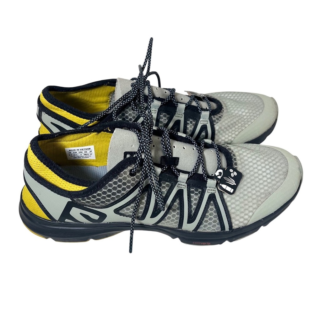 Salomon Crossamphibian Swift 2 Men's 9 Gray Yellow Hiking Water Shoes Gorpcore